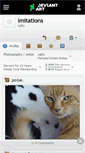 Mobile Screenshot of imitations.deviantart.com