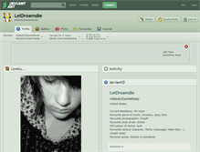 Tablet Screenshot of letdreamsbe.deviantart.com
