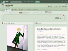 Tablet Screenshot of lucytenshi.deviantart.com