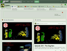 Tablet Screenshot of crazon.deviantart.com