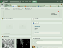 Tablet Screenshot of natalie-k.deviantart.com