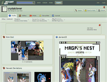 Tablet Screenshot of crystalclover.deviantart.com