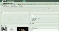 Desktop Screenshot of brittneylynn112508.deviantart.com