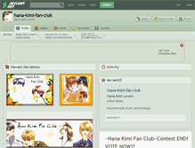 Tablet Screenshot of hana-kimi-fan-club.deviantart.com