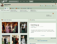 Tablet Screenshot of ladyrose04.deviantart.com