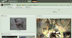 Desktop Screenshot of lonexwolfx.deviantart.com