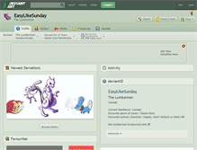 Tablet Screenshot of easylikesunday.deviantart.com