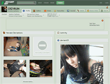 Tablet Screenshot of crzyruin.deviantart.com