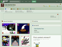 Tablet Screenshot of club-darkrai-fans.deviantart.com