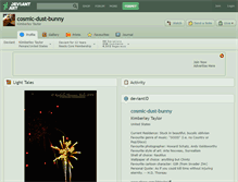 Tablet Screenshot of cosmic-dust-bunny.deviantart.com