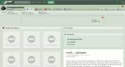 Desktop Screenshot of christopherfetish.deviantart.com
