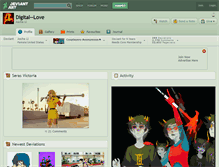 Tablet Screenshot of digital--love.deviantart.com