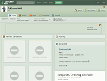Tablet Screenshot of fukinwork44.deviantart.com