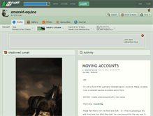 Tablet Screenshot of emerald-equine.deviantart.com