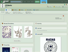 Tablet Screenshot of c3l3donio.deviantart.com