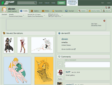 Tablet Screenshot of doven.deviantart.com