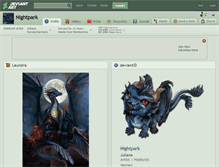 Tablet Screenshot of nightpark.deviantart.com