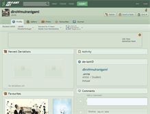 Tablet Screenshot of dlrowmuiranigami.deviantart.com