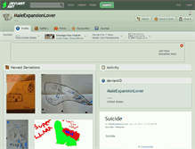 Tablet Screenshot of maleexpansionlover.deviantart.com