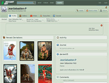 Tablet Screenshot of jeansebastien-p.deviantart.com