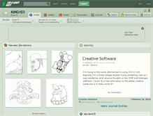 Tablet Screenshot of king103.deviantart.com