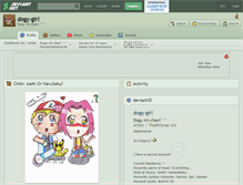 Tablet Screenshot of dogy-girl.deviantart.com