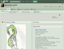 Tablet Screenshot of light-of-the-world1.deviantart.com