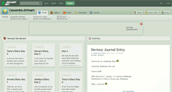 Desktop Screenshot of cassandra-airheart.deviantart.com