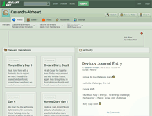 Tablet Screenshot of cassandra-airheart.deviantart.com