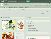 Tablet Screenshot of cloudteam.deviantart.com