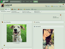 Tablet Screenshot of lisamarieb.deviantart.com