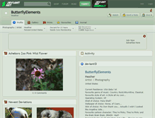 Tablet Screenshot of butterflyelements.deviantart.com