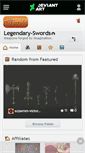Mobile Screenshot of legendary-swords.deviantart.com
