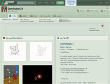 Tablet Screenshot of dominator24.deviantart.com