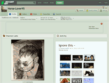 Tablet Screenshot of horse-lover95.deviantart.com