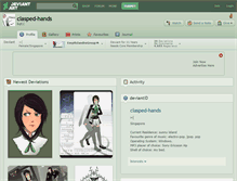 Tablet Screenshot of clasped-hands.deviantart.com
