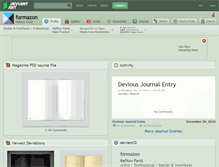 Tablet Screenshot of formazon.deviantart.com
