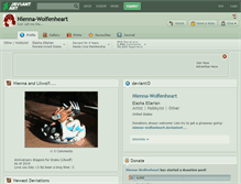 Tablet Screenshot of nienna-wolfenheart.deviantart.com