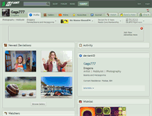 Tablet Screenshot of gaga777.deviantart.com