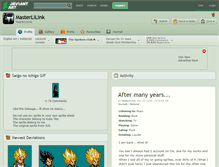Tablet Screenshot of masterlilink.deviantart.com