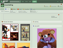 Tablet Screenshot of krunchiefrog.deviantart.com