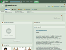 Tablet Screenshot of kidnappedmenow.deviantart.com