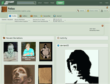 Tablet Screenshot of fellox.deviantart.com