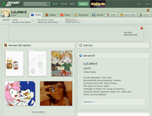 Tablet Screenshot of lolonerd.deviantart.com