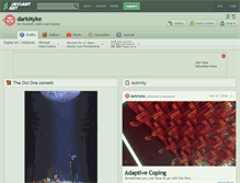 Tablet Screenshot of darkmyke.deviantart.com