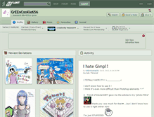 Tablet Screenshot of greencookie656.deviantart.com