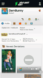 Mobile Screenshot of darnbunny.deviantart.com