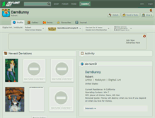 Tablet Screenshot of darnbunny.deviantart.com