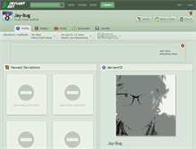 Tablet Screenshot of jay-bug.deviantart.com