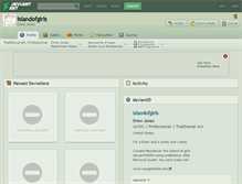 Tablet Screenshot of islandofgirls.deviantart.com